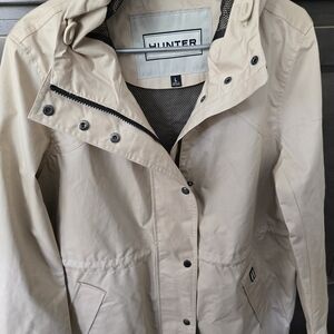 Hunter Women's Tan RAIN Jacket